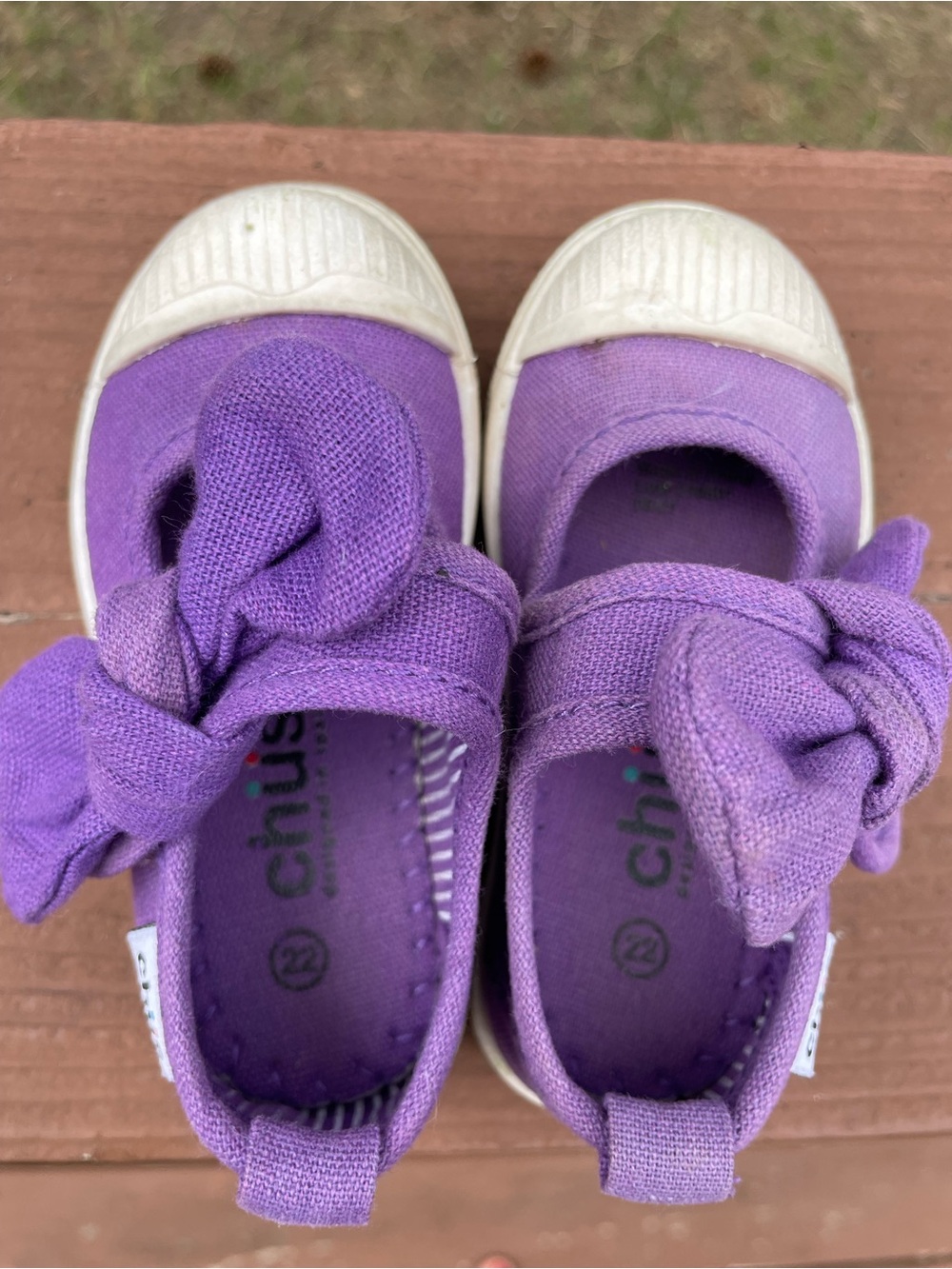 Chus Girls' Purple Athena Bow Strap Mary Jane Sneakers - Picture 6 of 9